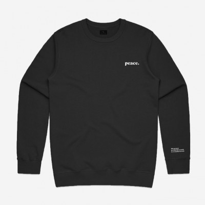 Peace Essentials Crewneck - Black