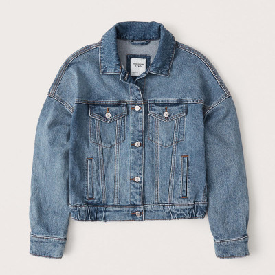 Cinched Hem Denim Jacket