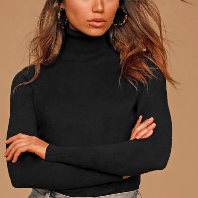 Comin Up Cozy Black Turtleneck Sweater | Lulus