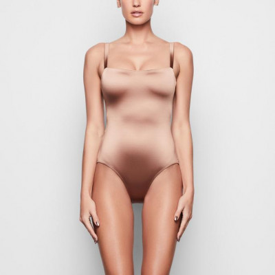 Stretch Satin Smoothing Bodysuit