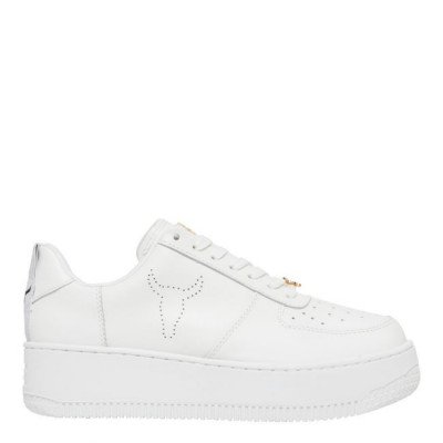 Racerr White Leather