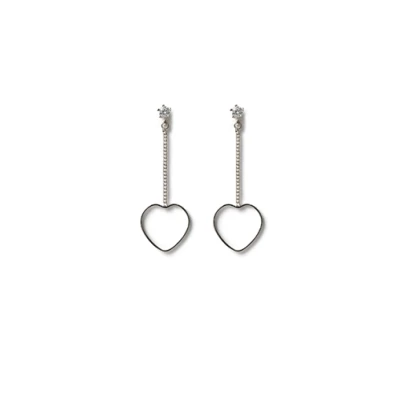 Heart Drop Earrings