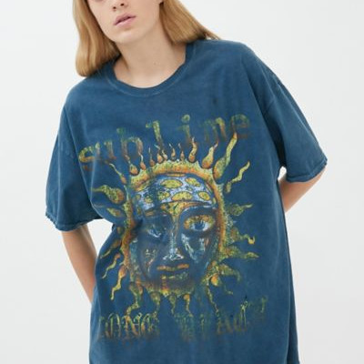 Sublime T-Shirt Dress - Blue at Urban Outfitters
