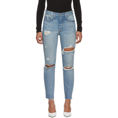 Grlfrnd Blue Karolina High-Rise Jeans