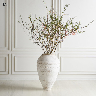 White Washed Antique Turkish Olive Jars