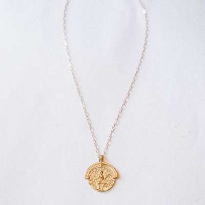 Gold Medallion Necklace