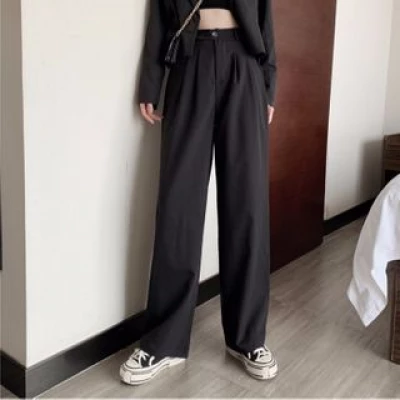 Yako High-Waist Plain Wide-Leg Pants | YesStyle