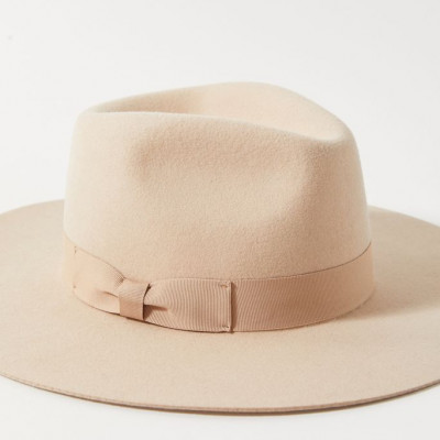 Flat Brim Felt Fedora