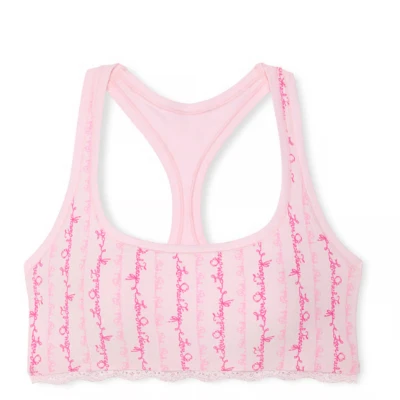 Buy PINK x LoveShackFancy Cotton Racerback Bralette - Order Bralettes online 1127351900 - PINK US