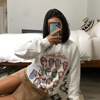 The Rolling Stones Lips Distressed Sweatshirt