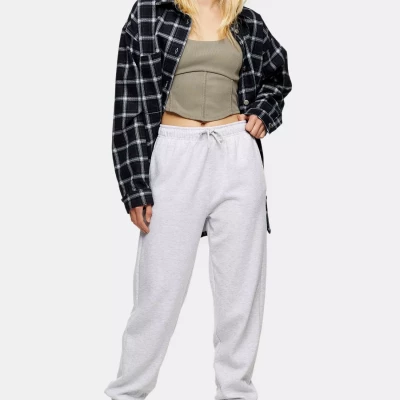 Classic Grey 90'S Oversized Sweatpants