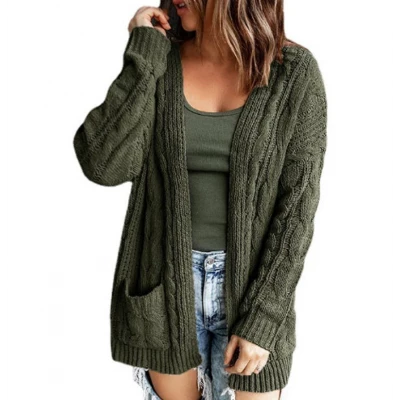 Green Knit Cardigan