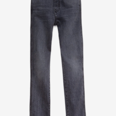 Worn Black High Rise Slim