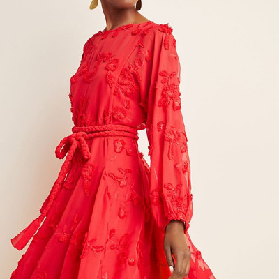 Amal Textured Mini Dress