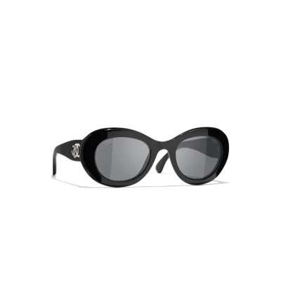 Sunglasses: Oval Sunglasses, acetate â€” Fashion | CHANEL