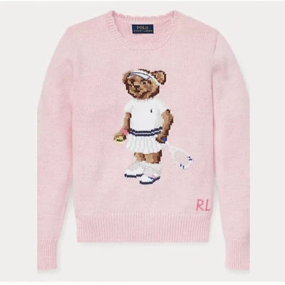 Tennis Bear Cotton Jumper