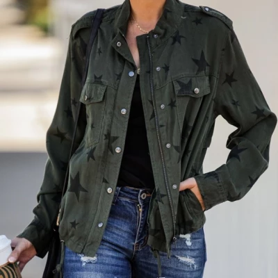 Every Inch A Star Pocketed Tencel Jacket