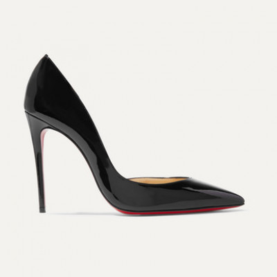 Christian Louboutin - Iriza 100 Patent-leather Pumps - Black