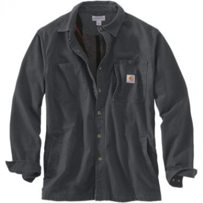 Carhartt Rugged Flex Rigby Fleece-Lined Shirt Jac for Men - Shadow - 3XL