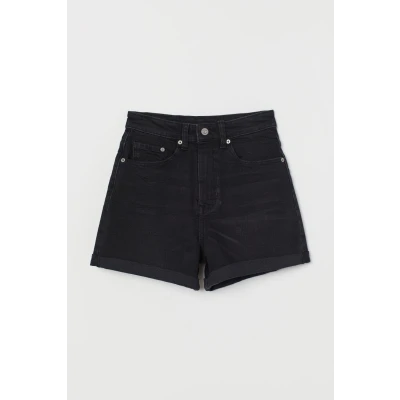 H & M - Mom Shorts High Waist - Black