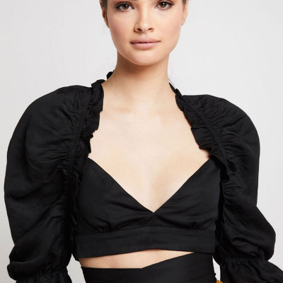 GRACEY TOP - BLACK
