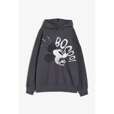 Oversized Printed Hoodie