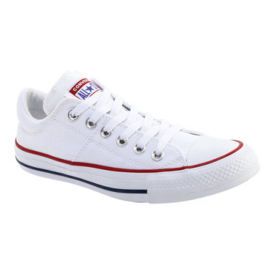 Womens Converse Chuck Taylor All Star Madison Canvas Low Sneaker, Size: 10 M, White/White/White/Blue