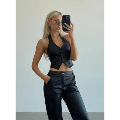 Waterbased PU Hollie Vest Black