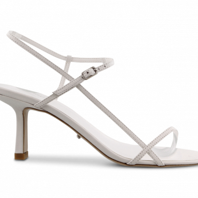 Caprice White Kid Heels