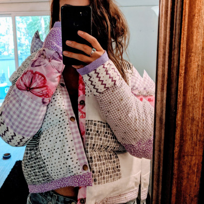 Lavender Patchwork Puffer &mdash; AARON ASUNSOLO