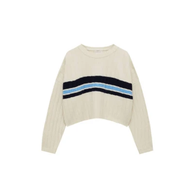 Color block knit sweater - pull&bear