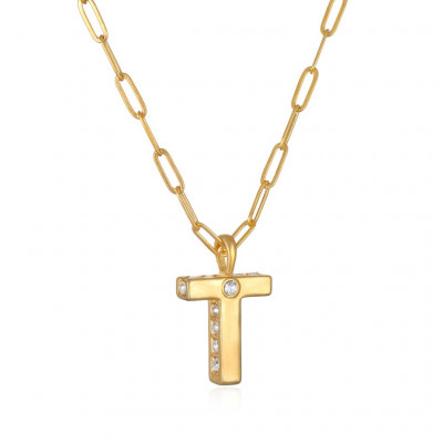 T" Poppy Initial Necklace