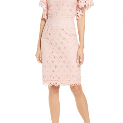 Rachel Parcell Eyelet Sheath Dress (Nordstrom Exclusive) | Nordstrom