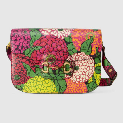 Ken Scott Print Gucci Horsebit 1955 Shoulder Bag