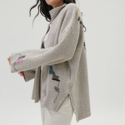 UO Ribbed Flyaway Cardigan