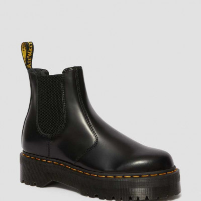 2976 Polished Smooth Platform Chelsea Boots