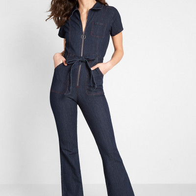 Groovy, Baby Denim Jumpsuit
