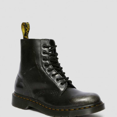 1460 Pascal Metallic Leather Lace Up Boots