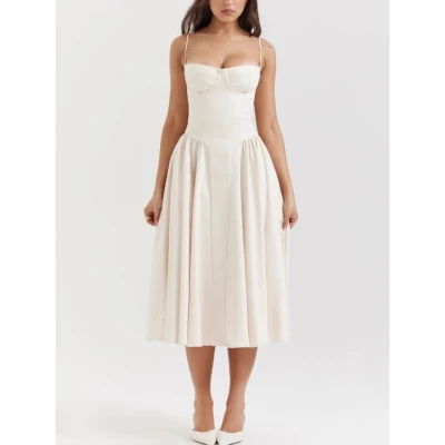 Samaria Corset Fit & Flare Dress | Nordstrom