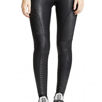 SPANX Faux Leather Moto Leggings