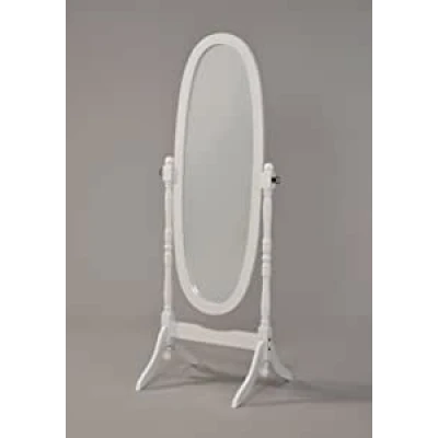 Amazon.com: Wooden Cheval Floor Mirror, White Finish by eHomeProducts : Home &amp; Kitchen