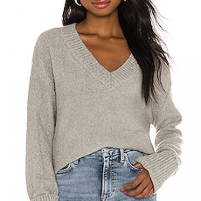Lovers + Friends Jayla Sweater in Heather Grey | REVOLVE