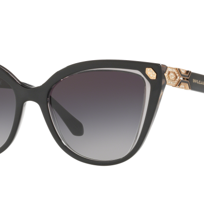 Bulgari Woman  BV8212B Serpenti -  Frame color: Black, Lens color: Blue