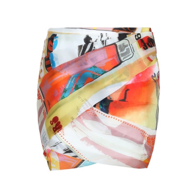Brightside Wrap Mini Skirt