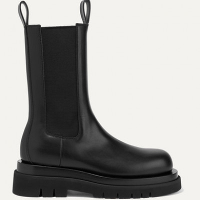 Bottega Veneta - Leather Ankle Boots - Black