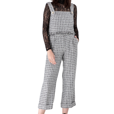 Straight Leg Trousers With Turn Up Hem
