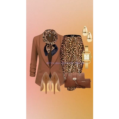 Unleashing my wild side with this fierce office animal print look! 🐆✨ Who says you can't be stylish at work? #womanstyle #amazonfashion #founditonamazon