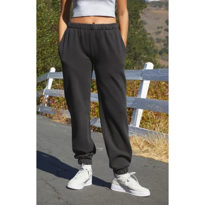 Brandy Melville grey john galt rosa sweatpants