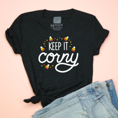 Keep It Corny Adult Unisex V-Neck Tee