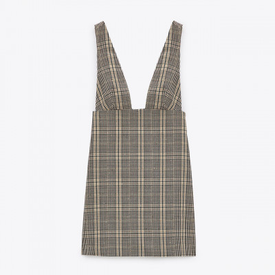 Plaid Pinafore Dress